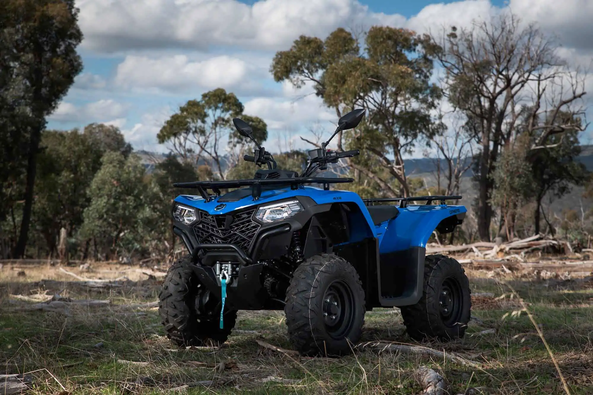 Quad ATV prêt pour l'aventure